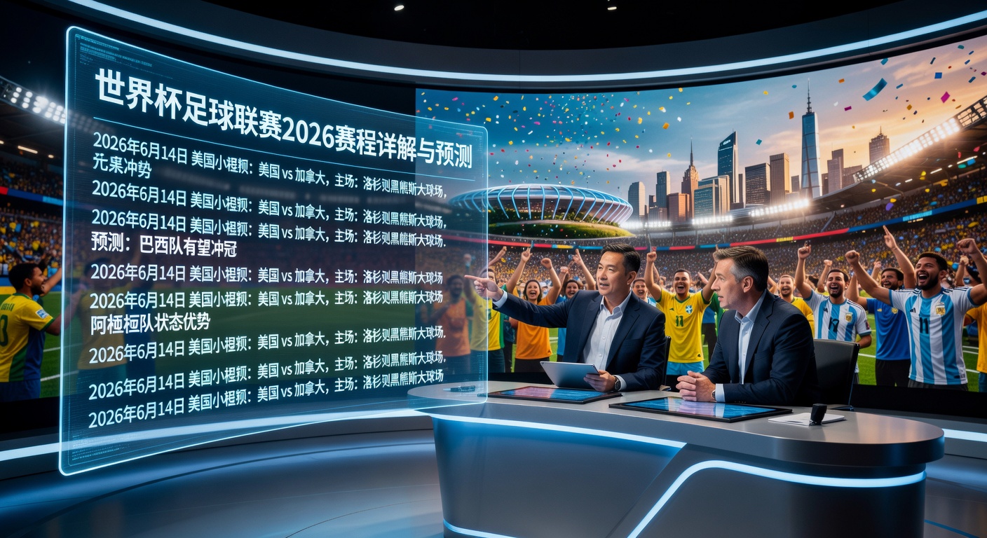 世界杯足球联赛2026赛程详解与预测